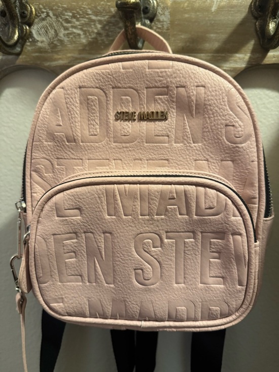 Steve Madden Handbags - Steve Madden Blush Pink Mini Backpack with Tassel EUC